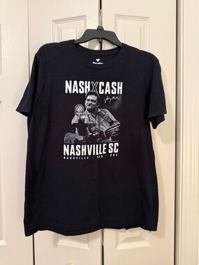 Nashville Soccer Club Nash X Cash Black Graphic Tee